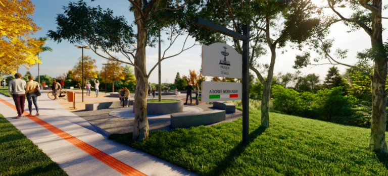 Entrada Praça Parque Itália
