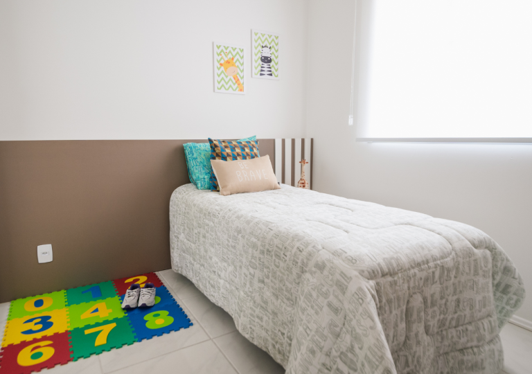 Casa decorada - Quarto de solteiro